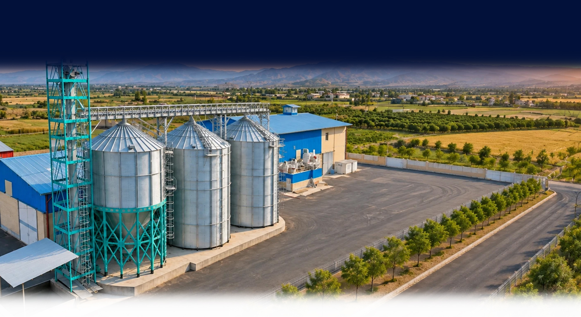 سیلوهای فلزی غلات KIG با ظرفیت ذخیره‌سازی ۳ تا ۱۰ هزار تن برای هر سیلو